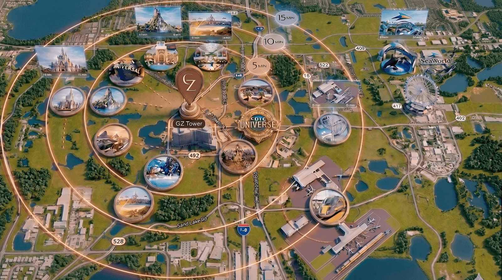 Mapa de Ubicación GZ Tower